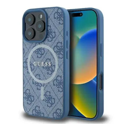 GUESS 4G RING OVITEK CLASSIC LOGO ZA MAGSAFE ZA IPHONE 16 PRO MODRA