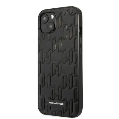 KARL LAGERFELD KLHCP13SMNMP1K IPHONE 13 MINI 5,4 HARDCASE CZARNY/BLACK MONOGRAM PLAQUE