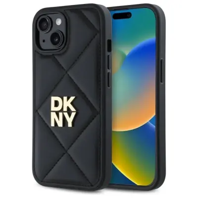 OVITEK DKNY PREŠIT STACK LOGO OVITEK ZA IPHONE 14 ČRN