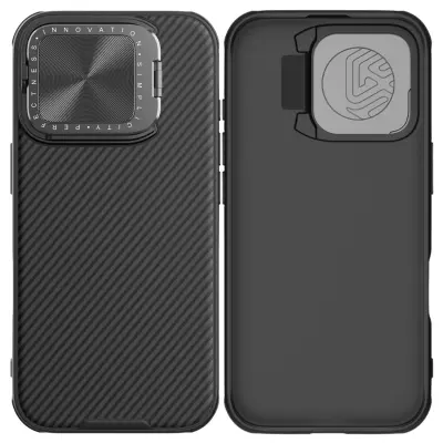 OVITEK NILLKIN CAMSHIELD PROP ZA IPHONE 16 PRO S POKRIVOM ZA KAMERO, ČRN
