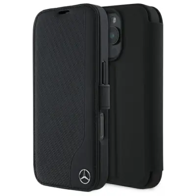 USNJENI OVITEK MERCEDES ZA IPHONE 16 PRO MAX ČRN