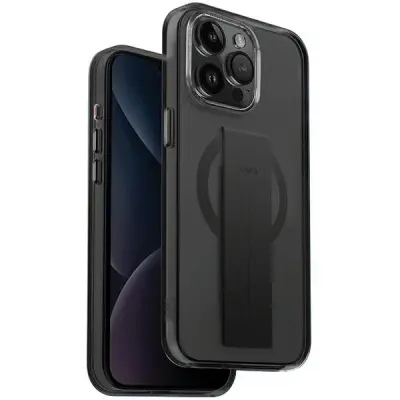 UNIQ HELDRO MAG MAGCLICK POLNILNI OVITEK ZA IPHONE 15 PRO ČRN OVITEK