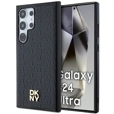 DKNY USNJEN OVITEK ZA MAGSAFE ZA SAMSUNG GALAXY S24 ULTRA ČRN