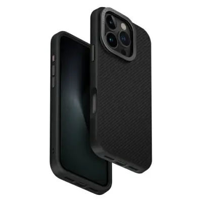 UNIQ KEVA MAX MAGCLICK POLNILNI OVITEK ZA IPHONE 16 PRO ČRN OVITEK