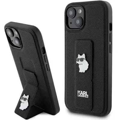 KARL LAGERFELD OVITEK GRIPSTAND SAFFIANO CHOUPETTE PIN ZA IPHONE 15