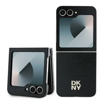 OVITEK ZA SAMSUNG GALAXY Z FLIP6 DKNY REPEAT PATTERN STACK LOGO OVITEK BLACK