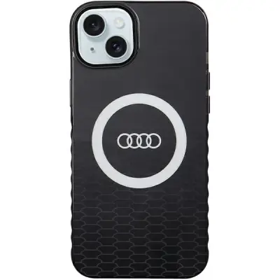 OVITEK AUDI IML BIG LOGO ZA MAGSAFE ZA IPHONE 15 PLUS / 14 PLUS - ČRN