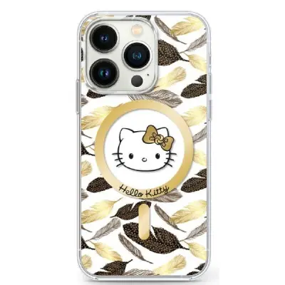 OVITEK HELLO KITTY ZA MAGSAFE OVITEK GOLDEN LEAVES ZA IPHONE 16 PRO MAX BEL