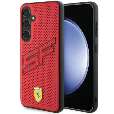 FERRARI ETUI VELIK SF PERFORIRAN ZA SAMSUNG GALAXY S24 RDEČ