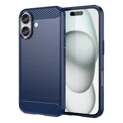 CARBON OVITEK SILIKONSKI OVITEK ZA IPHONE 16 PLUS MODER OVITEK