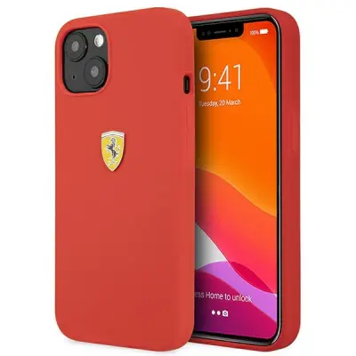 FERRARI FESSIHCP13SRE IPHONE 13 MINI 5,4 CZERWONY/RED HARDCASE SILICONE