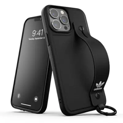 ADIDAS ALI OVITEK NA TRAK ZA ROKO IPHONE 13 PRO MAX ČRN OVITEK