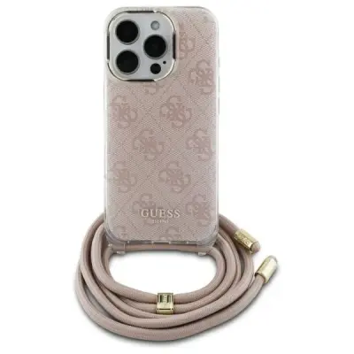 GUESS OVITEK CROSSBODY CORD 4G PRINT ZA IPHONE 16 ROZA OVITEK