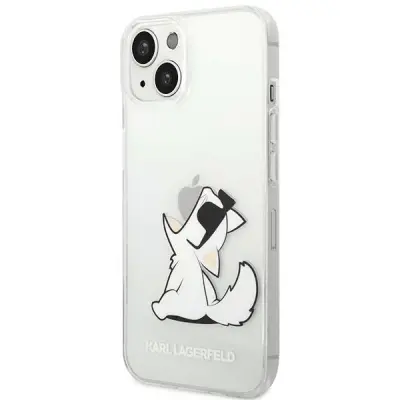 Originalen KARL LAGERFELD ovitek iPhone 14 Plus 6.7 - Choupette Fun -  prozoren ovitek - KLHCP14MCFNRC