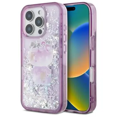 OVITEK HELLO KITTY LIQUID GLITTER ZA IPHONE 16 PRO VIOLET 50TH