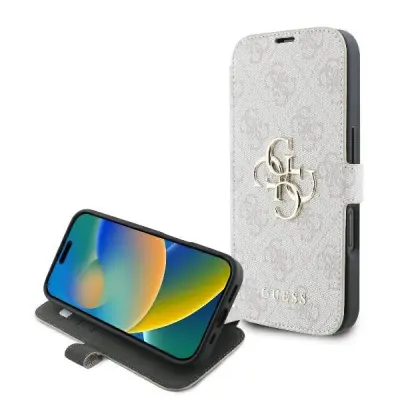 OVITEK GUESS 4G KOVINSKI LOGO ZA IPHONE 16 PLUS ROZA