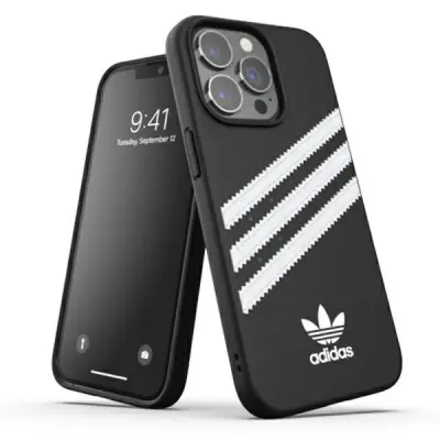 ADIDAS ALI MOLDED OVITEK PU ZA IPHONE 13 PRO / 13 ČRNO BEL