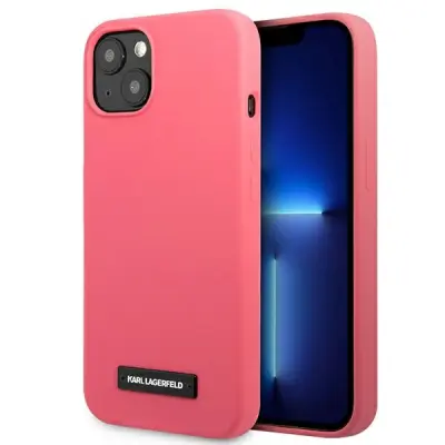KARL LAGERFELD KLHCP13SSLMP1PI IPHONE 13 MINI 5,4 HARDCASE FUKSJA/FUCHSIA SILICONE PLAQUE