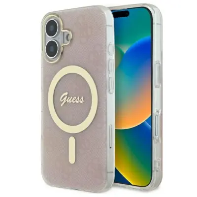 GUESS IML 4G ZA MAGSAFE OVITEK ZA IPHONE 16 ROZA