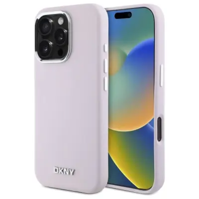DKNY TEKOČI SILIKONSKI OVITEK ZA MAGSAFE ZA IPHONE 16 PRO MAX ROZA