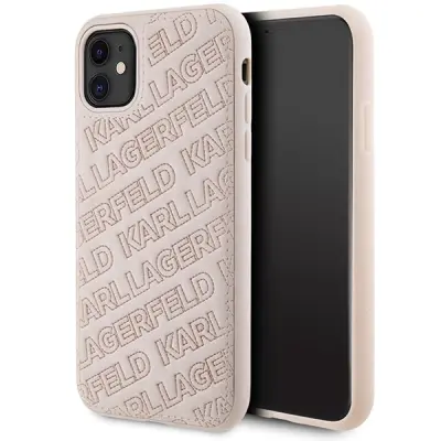 KARL LAGERFELD PREŠIT K VZOREC OVITEK ZA IPHONE 11 XR ROZA