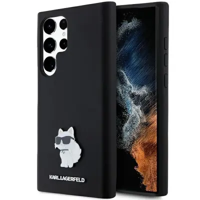 KARL LAGERFELD SILIKONSKI OVITEK CHOUPETTE METAL PIN ZA SAMSUNG GALAXY S24