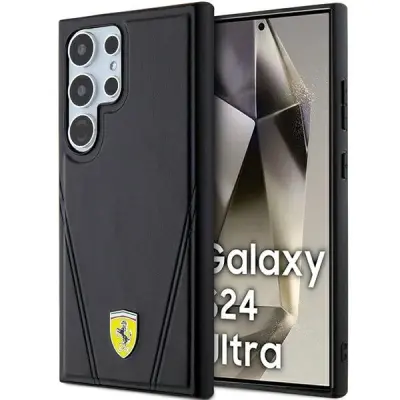 FERRARI HOT STAMP V LINES OVITEK MAGSAFE ZA SAMSUNG GALAXY S24 ULTRA BLACK