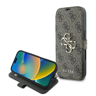 OVITEK GUESS 4G KOVINSKI LOGO ZA IPHONE 16 PRO RJAV