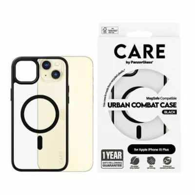 OVITEK CARE BY PANZERGLASS URBAN COMBAT ZA IPHONE 15 PLUS 6.7 ZA MAGSAFE ČRN