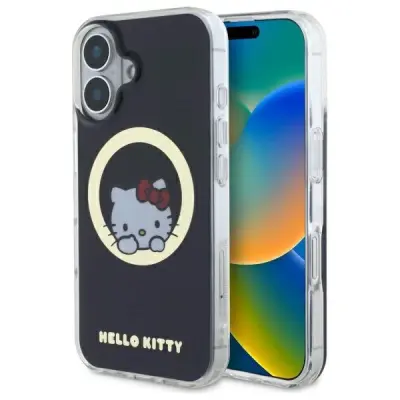 OVITEK HELLO KITTY ZA MAGSAFE SWEET KITTY ZA IPHONE 16 ČRN