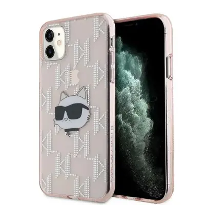 OVITEK KARL LAGERFELD IML CHOUPETTE HEAD MONOGRAM ZA IPHONE 11 XR ROZA