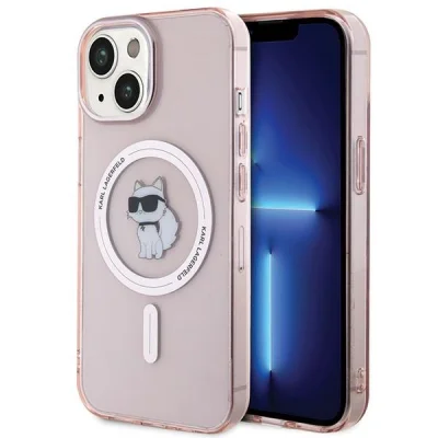 ETUI KARL LAGERFELD IML CHOUPETTE ZA MAGSAFE ZA IPHONE 15 ROZA