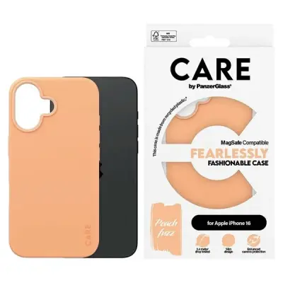 CARE BY PANZERGLASS MODNI OVITEK Z ZA MAGSAFE ZA IPHONE 16 ORANŽEN