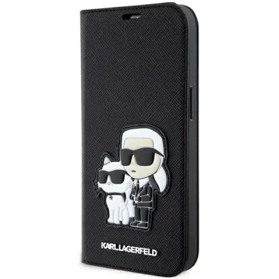 OVITEK KARL LAGERFELD SAFFIANO KARL&CHOUPETTE ZA IPHONE 14 PRO ČRN