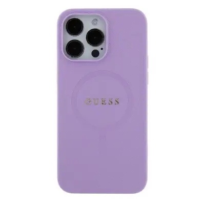 GUESS SAFFIANO MAGSAFE CASE OVITEK ZA IPHONE 16 VIJOLIČNA
