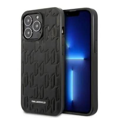 OVITEK PLAKETA MONOGRAM KARL LAGERFELD ZA IPHONE 13 PRO MAX ČRN