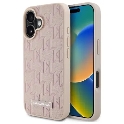 OVITEK HOT STAMP KARL LAGERFELD ZA MAGSAFE ZA IPHONE 16 ROZA