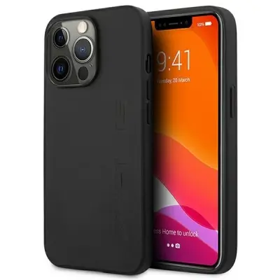 USNJENI OVITEK AMG HOT STAMPED CASE ZA IPHONE 14 PRO ČRN