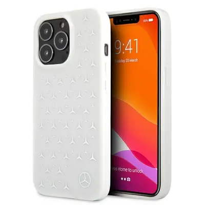 SILIKONSKI OVITEK MERCEDES TRDI ZA IPHONE 13 PRO MAX 6.7 BEL VZOREC