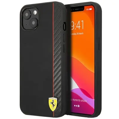FERRARI HARDCASE OVITEK ZA IPHONE 13 MINI 5.4 BLACK CARBON