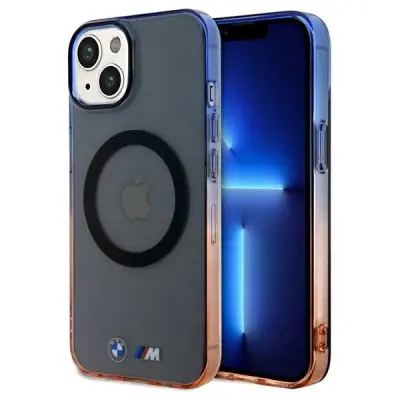 BMW GRADIENT BUMPER OVITEK ZA MAGSAFE ZA IPHONE 15 PLUS 14 PLUS SIVA