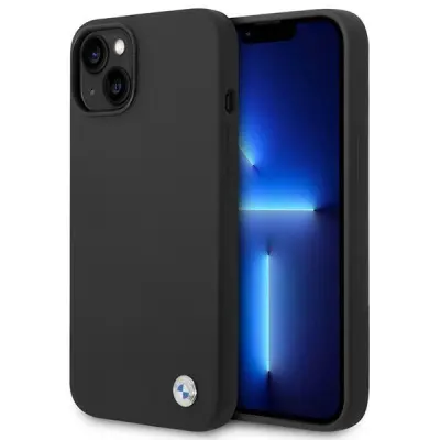 SILIKONSKI OVITEK BMW BMHCP14MSILBK ZA IPHONE 14 PLUS 15 PLUS ČRN