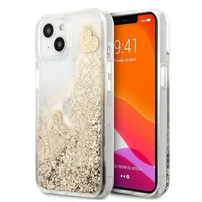 GUESS HARDCASE GLITTER CHARMS ZA IPHONE 13 MINI 5.4 ZLAT OVITEK