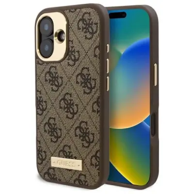 GUESS OVITEK 4G LOGO PLATE ZA MAGSAFE ZA IPHONE 16 PLUS RJAV OVITEK