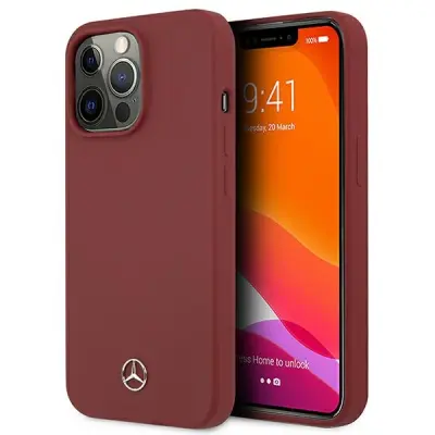 MERCEDES OVITEK HARDCASE SILICONE LINE ZA IPHONE 13 13 PRO 6.1 RDEČ