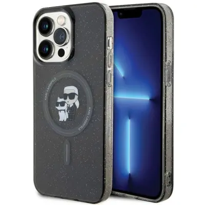 KARL LAGERFELD OVITEK MAGSAFE Z BLEŠČICAMI KARL&CHOUPETTE ZA IPHONE 15 PRO MAX