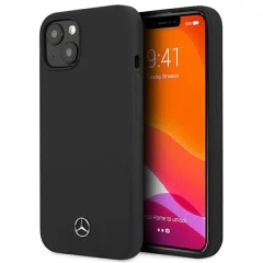 MERCEDES MEHCP13SSILBK IPHONE 13 MINI 5,4 CZARNY/BLACK HARDCASE SILICONE LINE