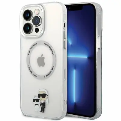 KARL LAGERFELD OVITEK ICONIC KARL&CHOUPETTE MAGSAFE PROZOREN ZA IPHONE
