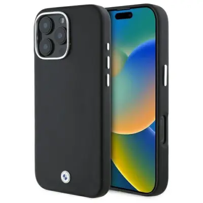 BMW SIGN FULL WRAPPED METAL OVITEK ZA MAGSAFE ZA IPHONE 16 PRO ČRNO