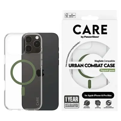 CARE BY PANZERGLASS FLAGSHIP OVITEK Z ZA MAGSAFE ZA IPHONE 16 PRO MAX ZELEN